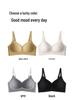 Seamless Push-Up Bra for Women: Anti-Sagging Support, No Underwire, Letter Strap, Enhances Small Chest