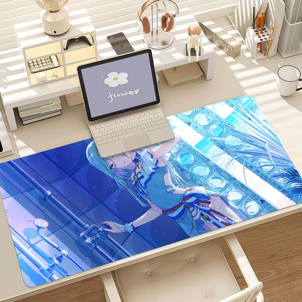 Virtual Idols H-Hinomori S-Shizuku Mouse Pad Anti Slip Rubber Edge Locked Thickened Laptop Gaming Desk Mat