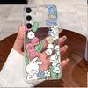 Fashion Cute Love Rabbit Phone Case For Samsung Galaxy S25 Plus S 25 Ultra Edge 5G Clear Silicone Protective Soft TPU Back Cover