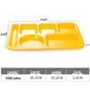 RuHan Melamine Rectangular 6-Compartment Food Tray