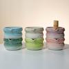 8pcs Authentic Japanese Tea Ceremony Set - Pink Ceramic Matcha Bowl with Whisk Stand