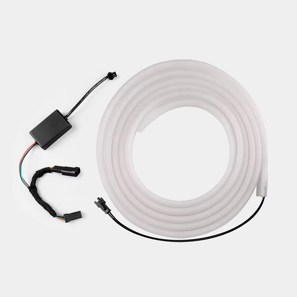 For Tesla Model Y 2025 Front Trunk Light, Magnetic Induction LED Lamp with White Yellow Light, Car Accessories