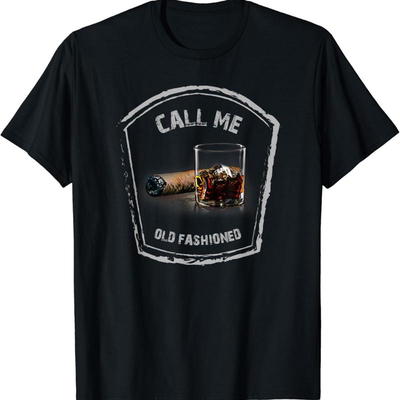 Call Me Old Fashioned Whiskey Vintage Funny T Shirt