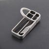 FEGVE Titanium Keychain Keychain Carabiner Belt Clip Key Tool for Home Camping Hiking Traveling Anti-Lost Multi-Function (TI032-C-10mm)