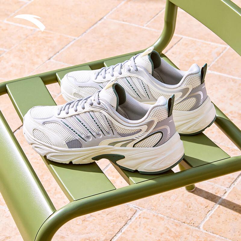 ANTA Xiaoqianxi Retro Leather Mesh Casual Shoes 39