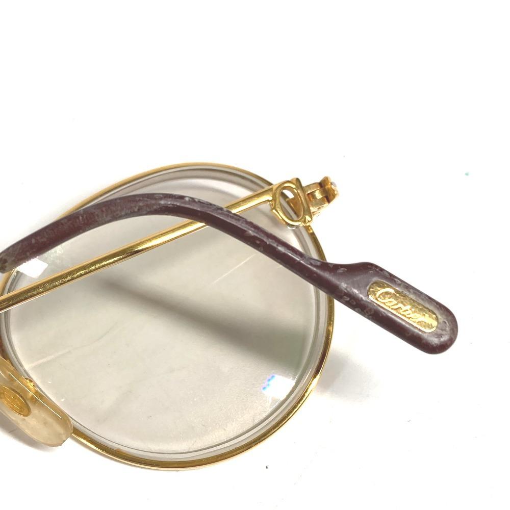 Cartier Logo Trinity Eyewear Glasses Metal Gold