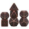Steampunk RPG Dice Set of 7 Metal Dice