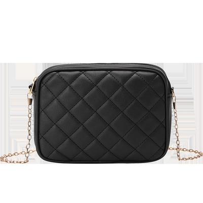 Women's Bag Spring and Summer New Fashion Messenger Bag Street Trend Plaid Chain Shoulder Bag