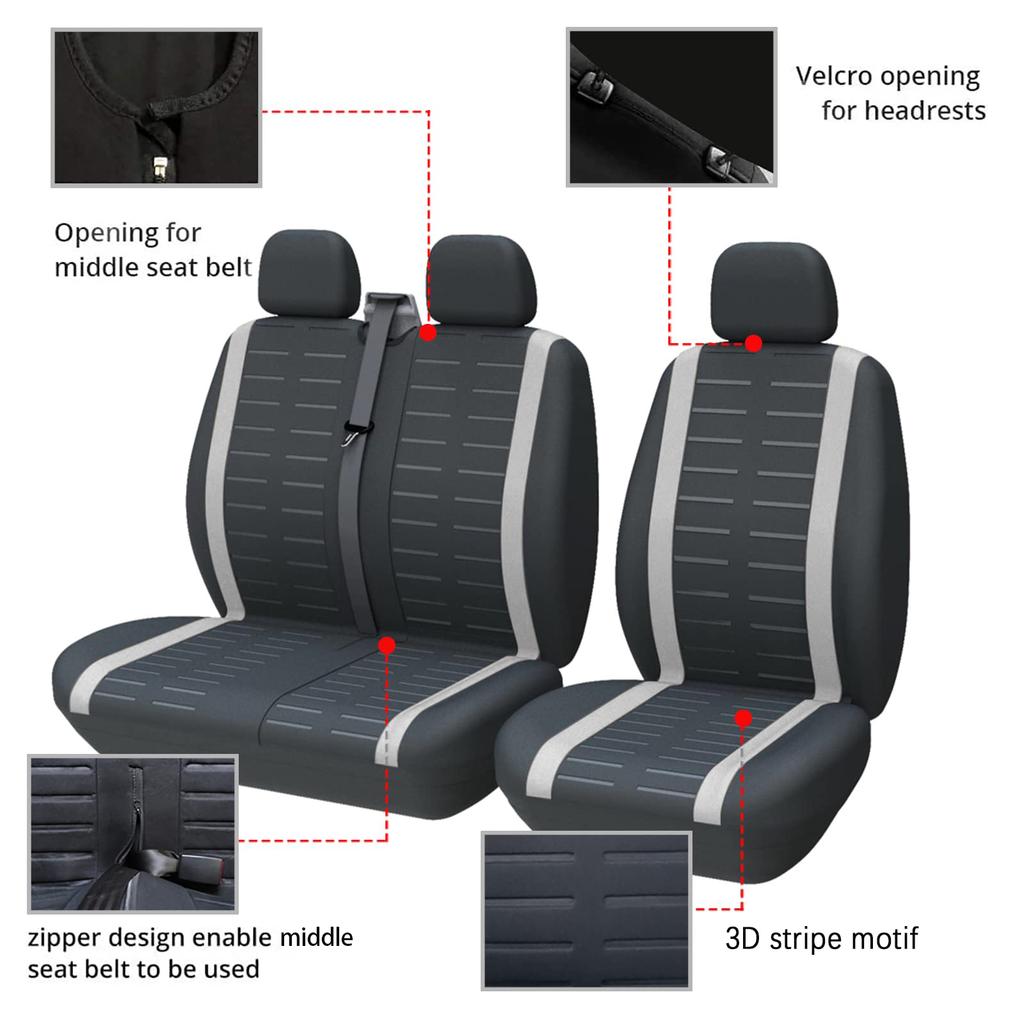 Truck seat covers car interior accessories printed seat covers with tire marks