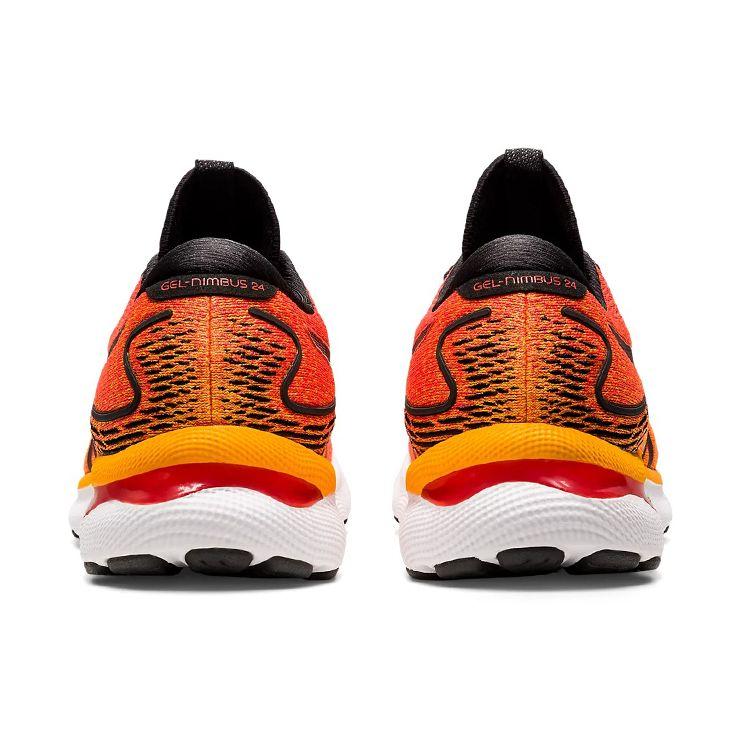 Asics Gel Nimbus 24 Cherry Tomato Men Sneakers Orange Black 1011B359-800