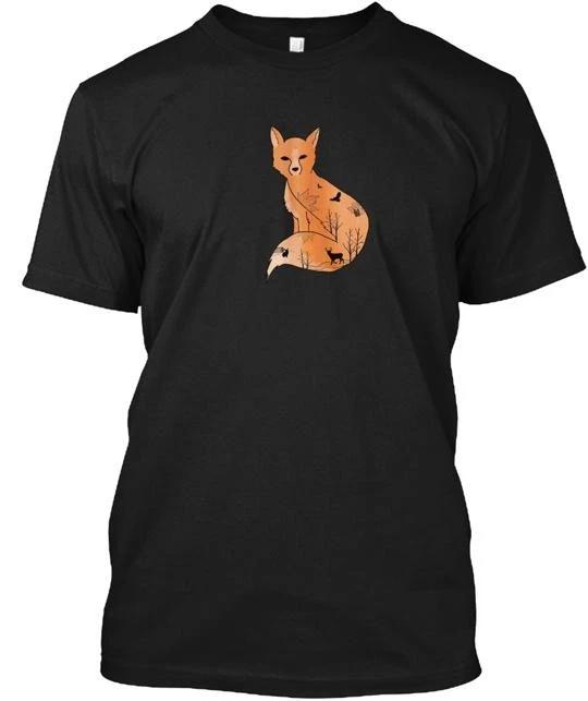 Fox Nature and Forest Outdoors TTshirt Made in the USA Size S to 5XL S