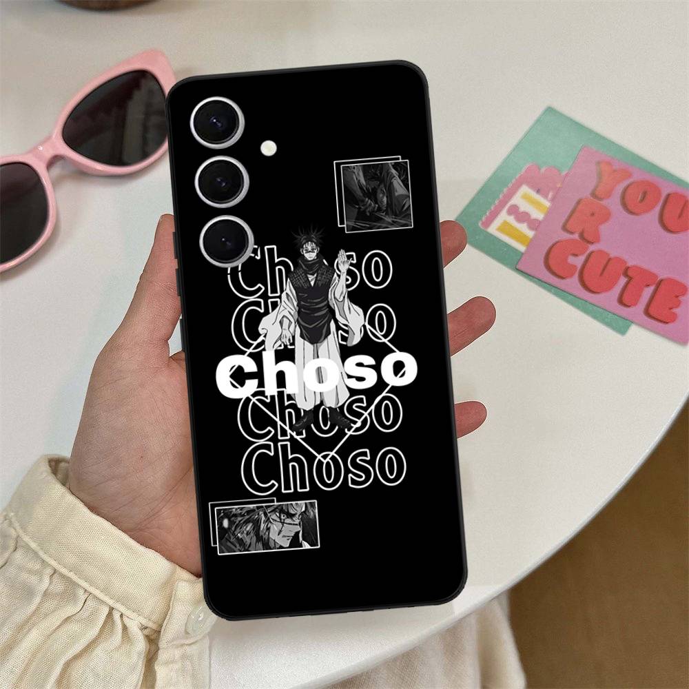 Anime Jujutsu Kaisen Choso Phone Case For Samsung S 20 21 22 23 Lite Plus Ultra Clear Mobile Cover Funda