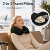 Travel Neck Pillow, U-Shaped Cushion Design - Made of Soft Crystal Microfiber Fabric, Portable Neck Support for Air Travel