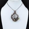 Tree Of Life Peanut Wood Jasper Pendant Copper Wire Wrapped Pendant Gemstone Pendant Wonderful Copper Jewelry Gift For Her Handmade Pendant