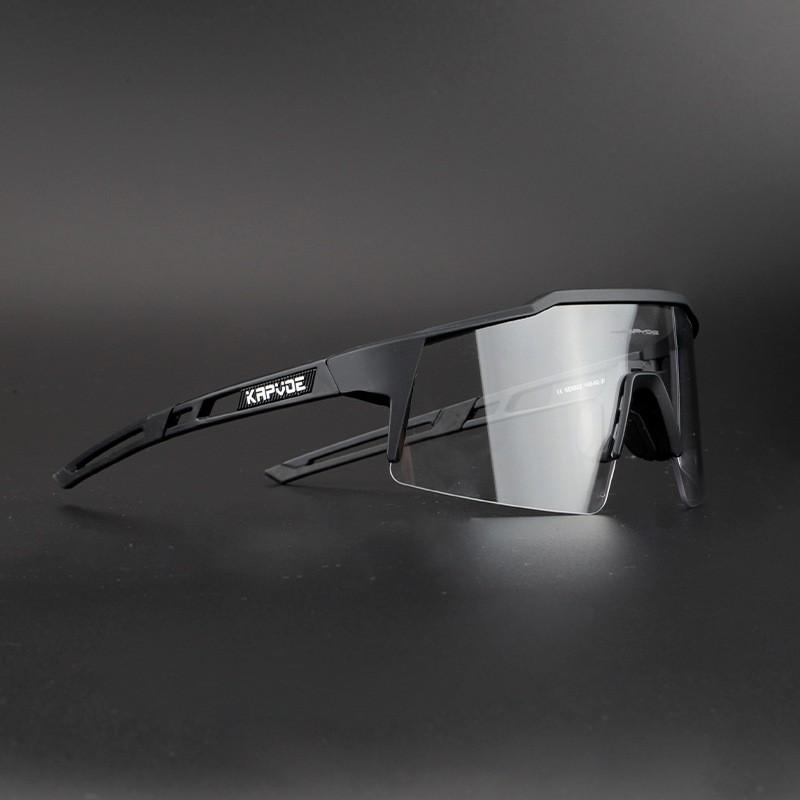 Kapvoe Photochromic Cycling Sunglasses Mountain Road Bike Riding Unisex Sport Goggles TR90 Frame TK9023-PH-1L-01