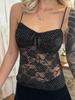 Schlankmachendes gepunktetes Spitzen-Camisole - Europäischer & Amerikanischer Stil