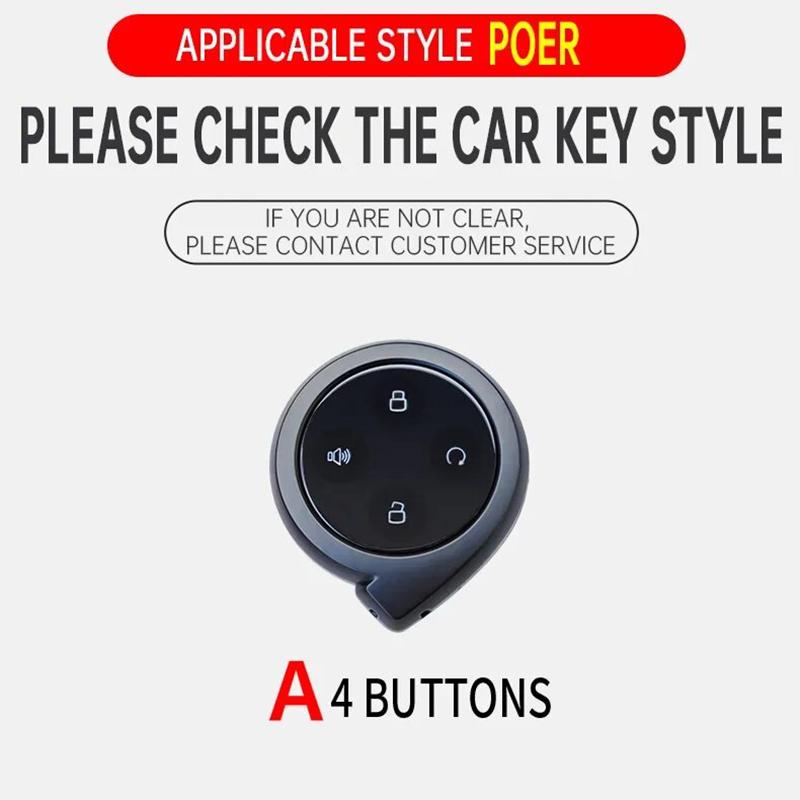 Zinc Alloy Leather Car Key Cover Key Shell, Great Wall Shanhai Poer Truck Gwm P Series Pickup  Keychain Keychain Accessories