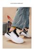 Men's Black Leather Lightweight Casual Sports Shoes - Soft Sole & Comfortable for Running