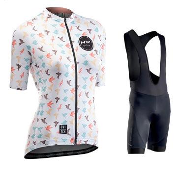NW cycling suit short-sleeved suit road cycling suit women's summer slim-fitting cycling shorts perspiration breathable