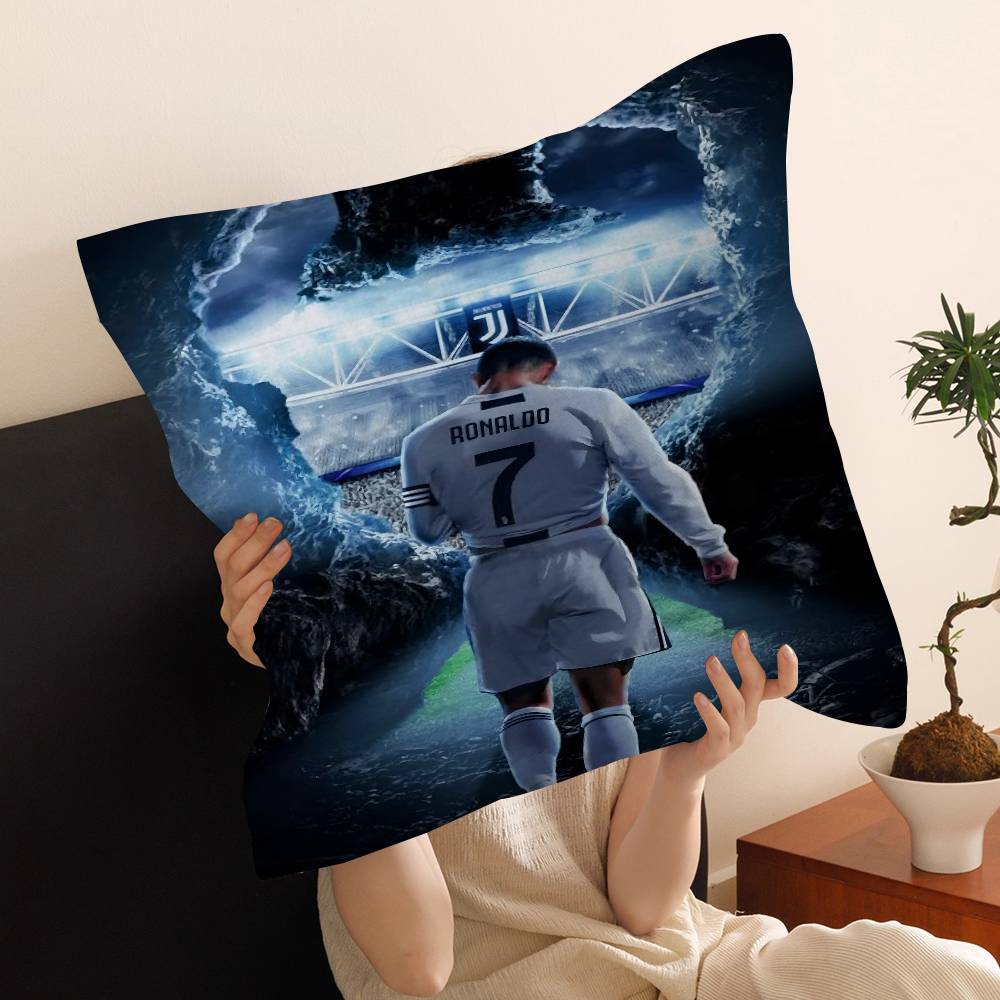 Football Star Number Personalized Pillow Cover Kids Bedroom Wild Party Decor Pillowcase kid Birthday shower Gift
