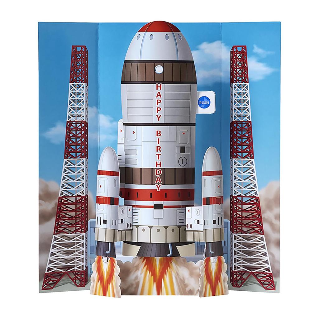 Sanrio Greeting Birthday Light Melody Space Rocket 878723 Card, Celebration, & JPME73-6