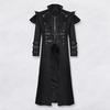Cappotto da uomo retrò medievale reale gotico steampunk cosplay colore abbinato bavero manica lunga spettacolo teatrale costume da spettacolo Halloween giacca divisa