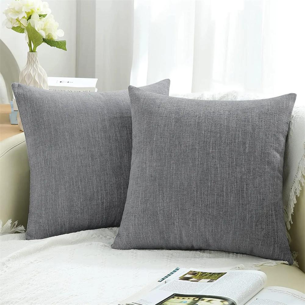 Olanly Chenille Pillow Cover 45x45cm Couch Cushion Cover Decor Throw Soft Luxury Pillowcase For Living Room Sofa Outdoor 40x40