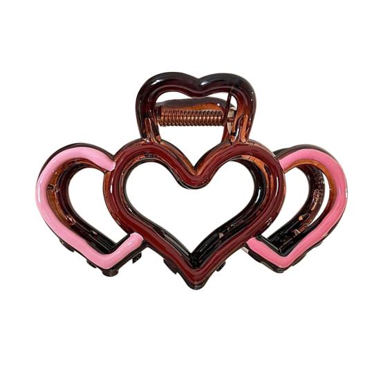Hair Claw Hollow Heart Design Back Head Hair Clip Strong Grip Hair Clip Women Hair Styling Tool Hair Accessory