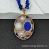 New Natural Stone Crystal and Freshwater Pearl Inlaid Four-Piece Set - Light Luxury Niche Style