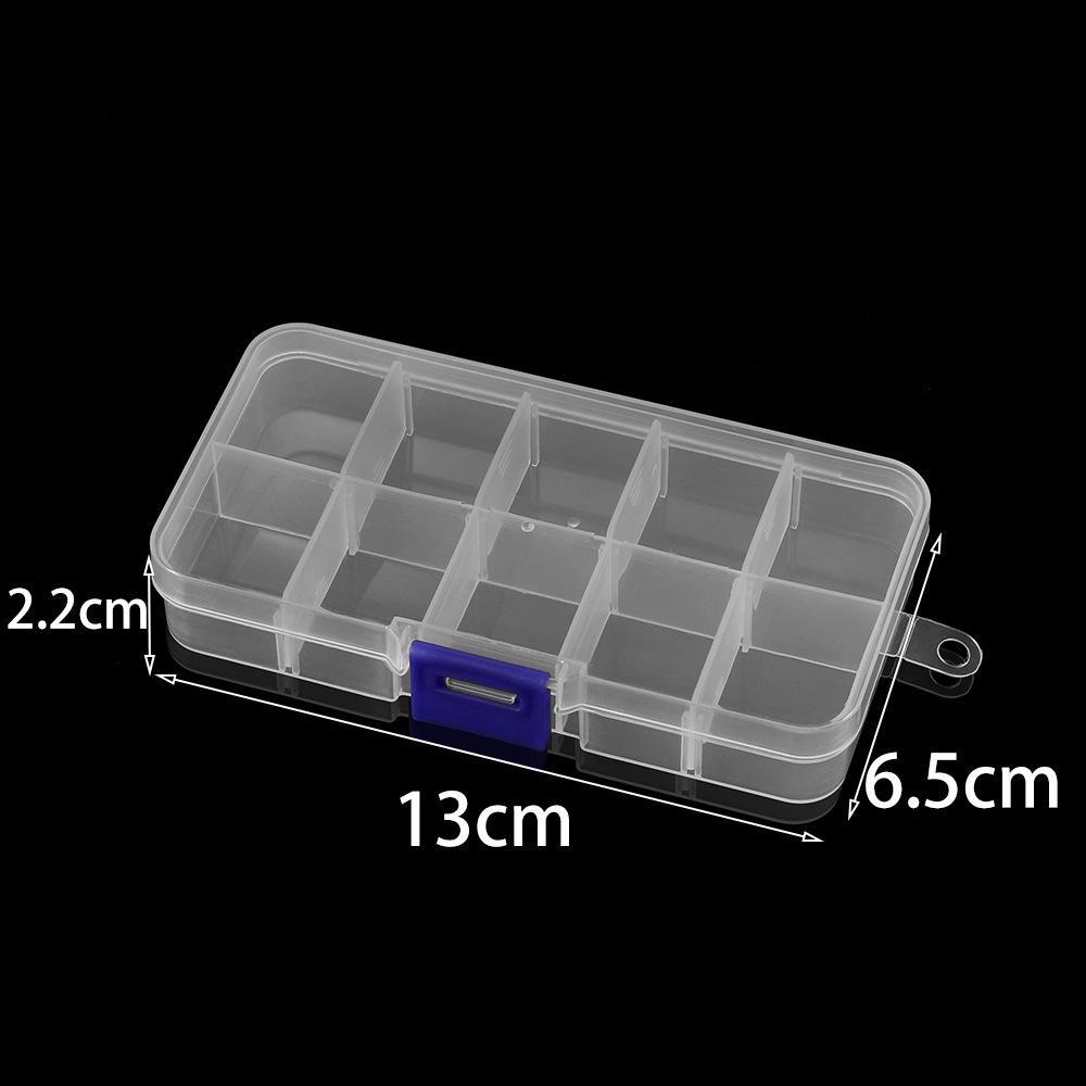 Round and Square Transparent Multi-Grid Jewelry Storage Boxes