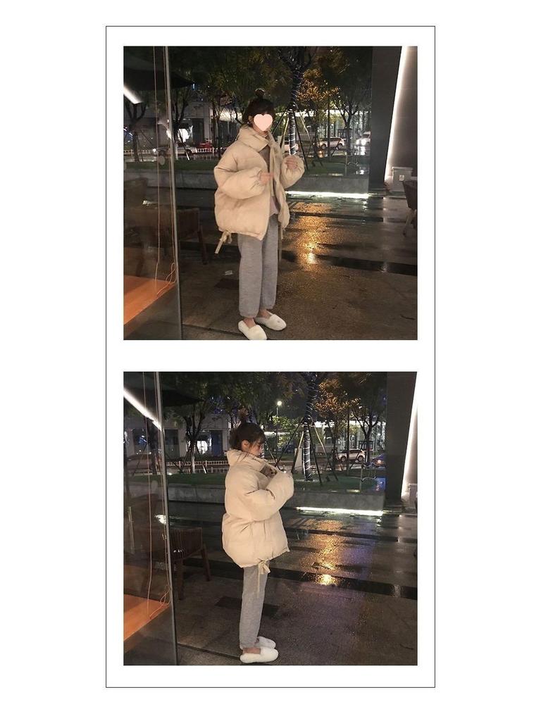 Women's Spring/Summer Loose Fit Korean-Style Thickened Cotton-Padded Coat