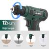 Rechargeable 8V Lithium Electric Handheld Drill Set for Home Repair