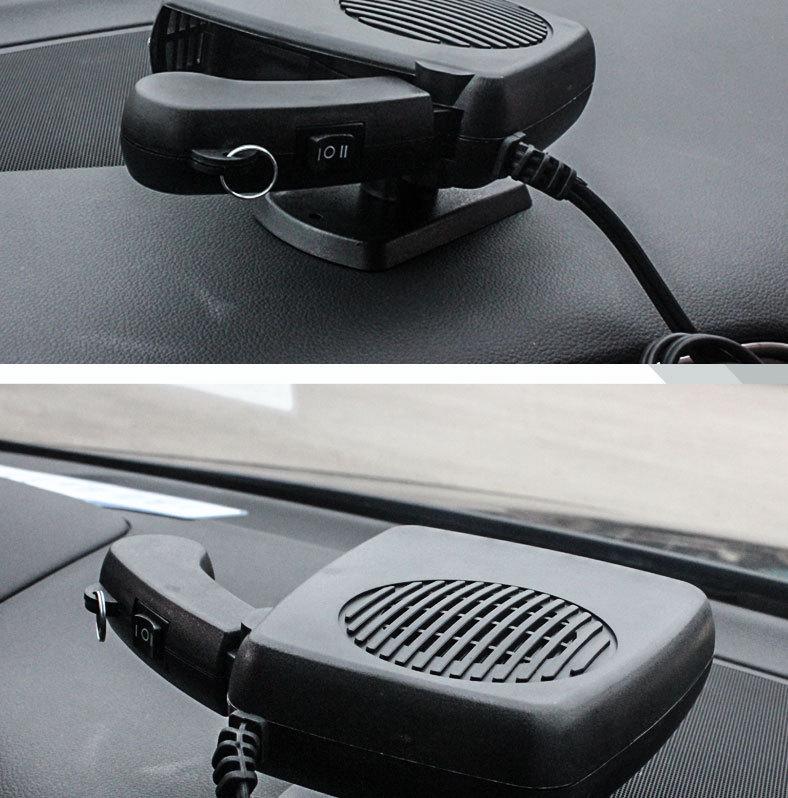 Aquecedor e Desembaçador de Carro Tudo-em-Um com Modo Duplo e Proteção contra Superaquecimento