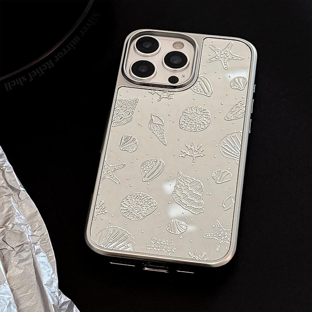 Gilt Plating for Apple 16 Promax Mobile Phone Case for IPhone 17 Starfish Shell 13 Mirror High-grade 12 Hard