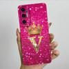 For Tecno Pova 3 6.9" Case Crown Letters Liquid SIlicone Soft TPU Phone Cases For Tecno Pova3 LF7n Camera Protection Back Cover