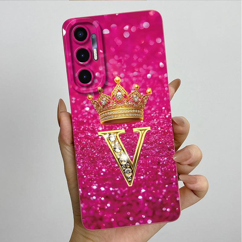 For Tecno Pova 3 6.9" Case Crown Letters Liquid SIlicone Soft TPU Phone Cases For Tecno Pova3 LF7n Camera Protection Back Cover