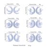 Moon Witch Bat Earring Silicone Mold Suitable for Epoxy Resin Diy Craft Backpack Pendant Ornament Jewelry Making