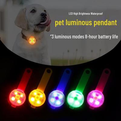 USB Rechargeable LED Pet Pendant: Anti-lost Nighttime Dog Tag with High-Brightness Outdoor Warning Light