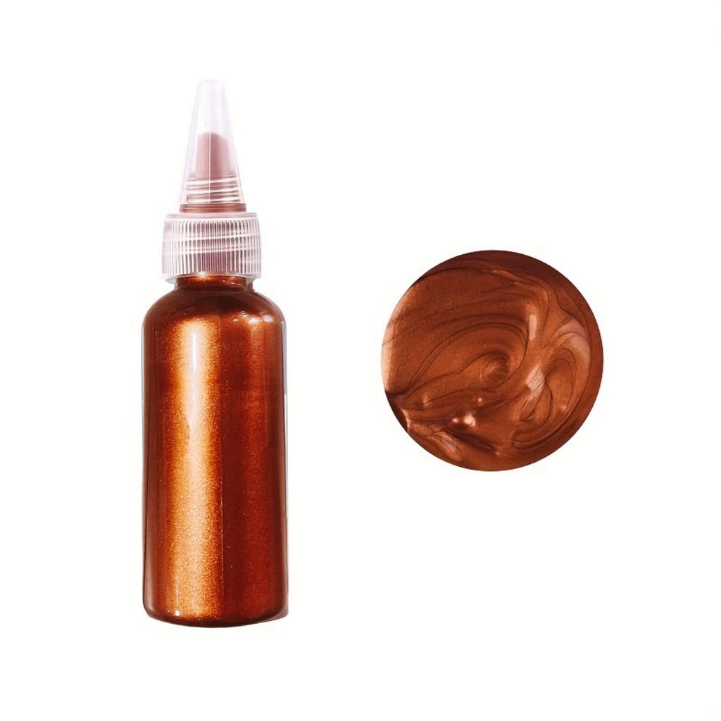 60ml Metallic Acrylic Paint Resin Pigments Golden Silvery Copper For Epoxy Resin Jewelry Making Handmade DIY Colorant Pigment