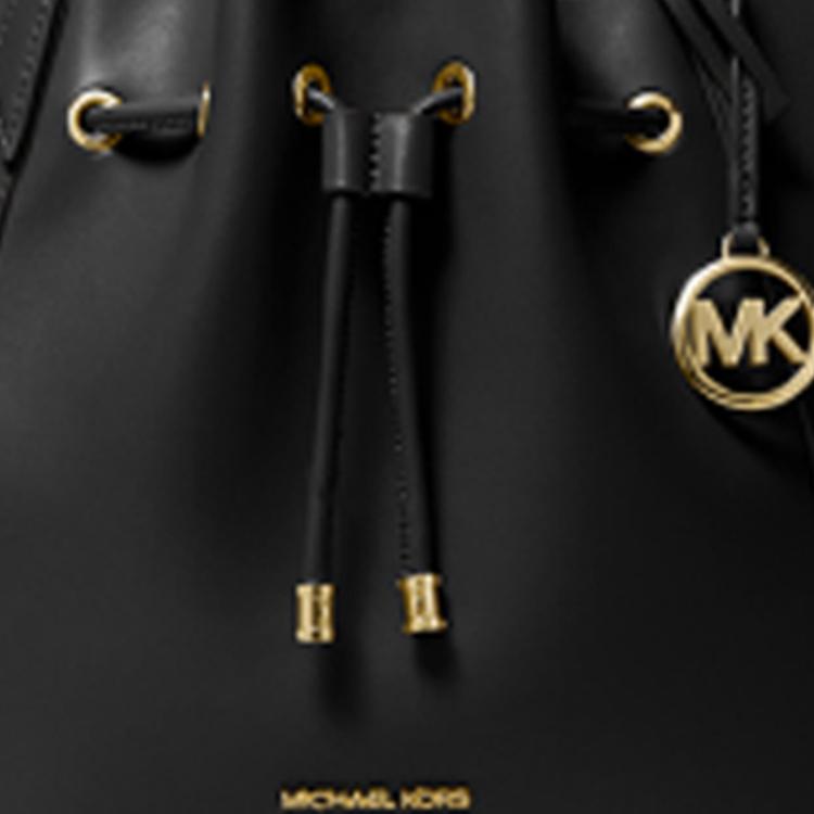 Geantă Tote Nouă MICHAEL KORS din Piele Artificială, Geantă de Cumpărături, Geantă Coș, Geantă Găleată, Geantă de Mână Mare pentru Femei Negru 35F2G8PT9O-001