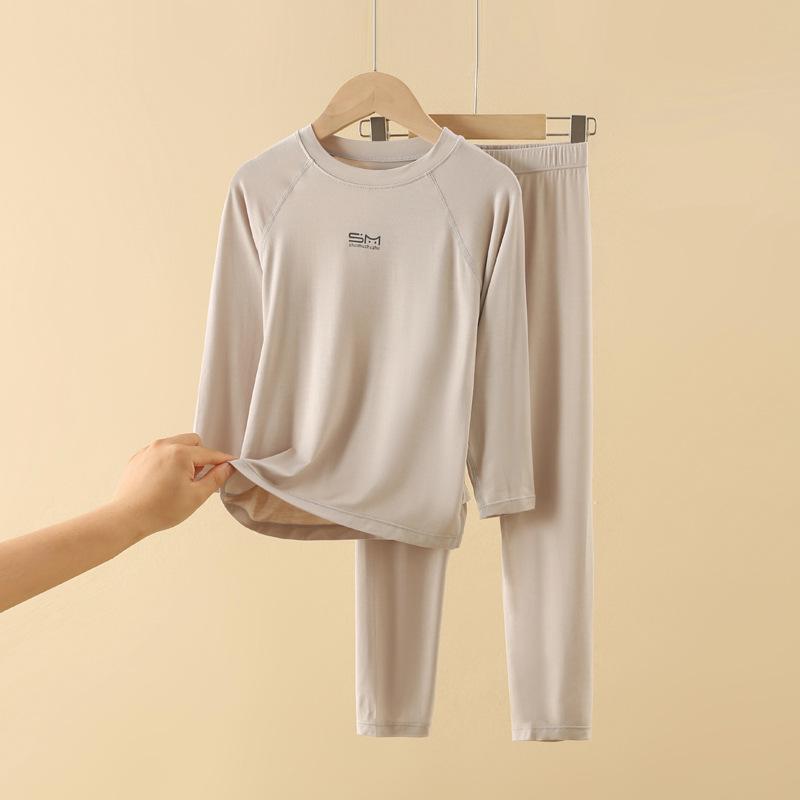 Dětský podzimní modální set pyžama a kalhot - Chlapecké spodní prádlo a dívčí domácí oblečení pro střední a velké děti