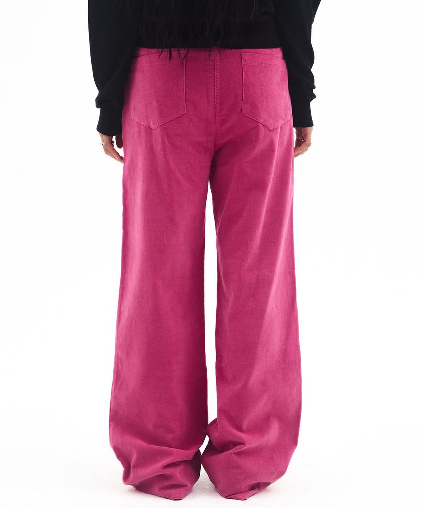 AMES-WORLDWIDE Corduroy Easy Pants Pink
