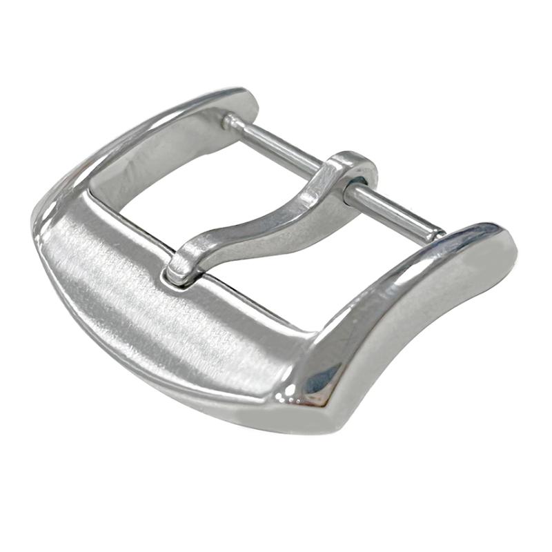 18mm 20mm Edelstahl Faltschließe für Seiko Uhrenarmbänder Silberne Schließe Doppeldruckknopfschließen Uhrenzubehör