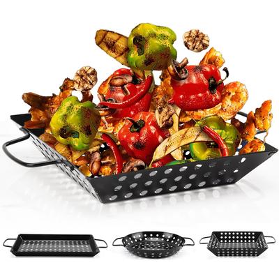 Leeseph Izgara Sepeti, Yapışmaz Sebze Izgara Sepeti Pişirme Sepeti, Balık, Kebap pişirmek için Barbekü Izgara Aksesuarları