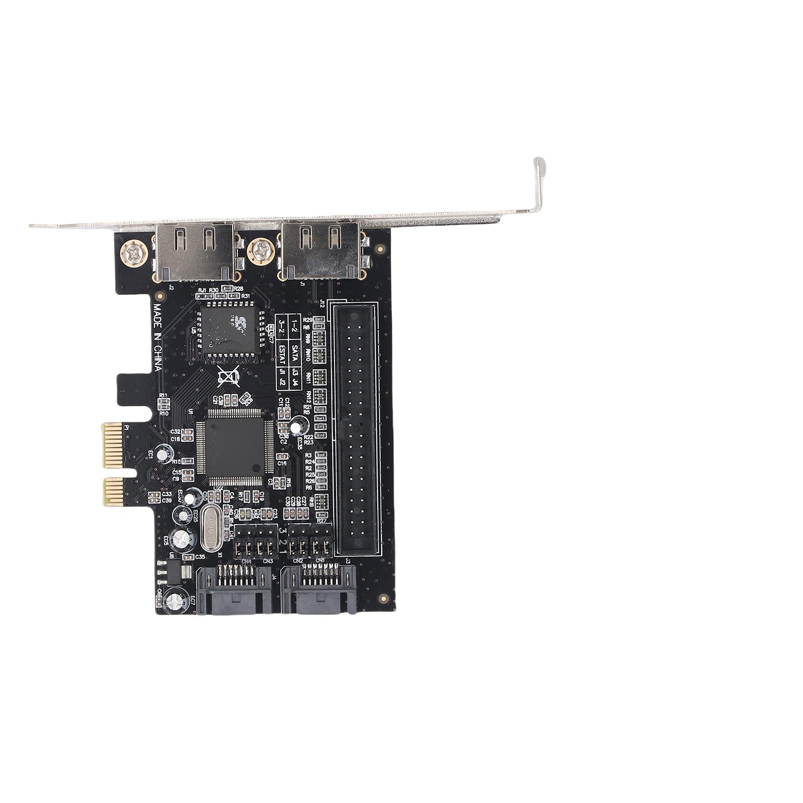 

Serial ATA PCI Express Controller Adapter Card 2 Port PCIe to Serial ATA ESATA IDE Controller