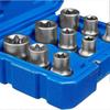 9-teiliges Torx-Steckschlüssel-Set, Stecknüsse mit Farbcodierung und Kugelfangrille