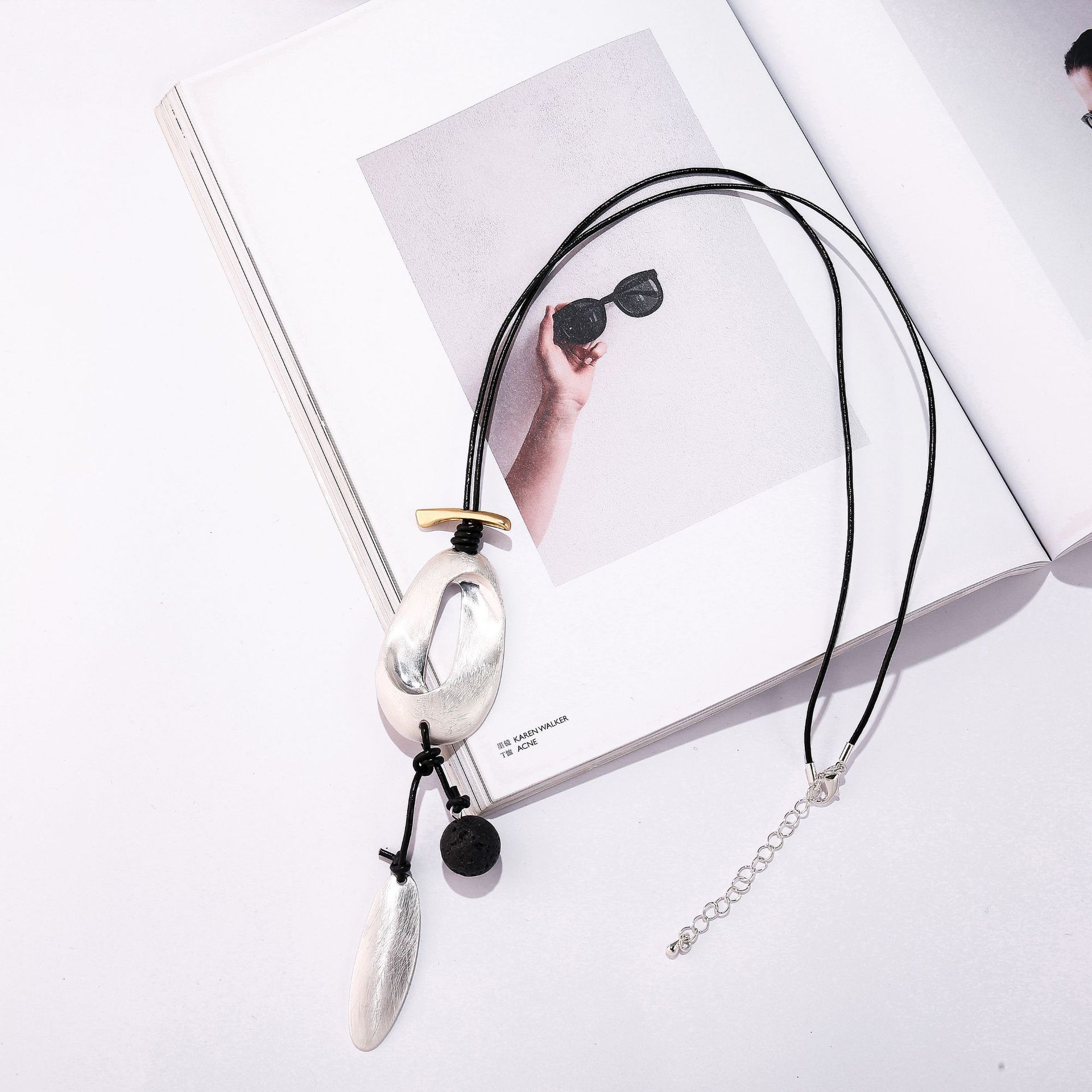 Accessories Oval Fashion Tassel Women S Metal Long Necklace Sweater Chain