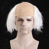 Props Funny Bald Wig Curly Halloween Balding Wig April Fool's Day Old Man Bald Wig  Masquerade Show