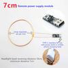 5Pcs DC 5V Wireless Power Supply Transmitter Coil USB Wireless Receiver LED Light Induction Lamp Toys Model Robots Sand Table