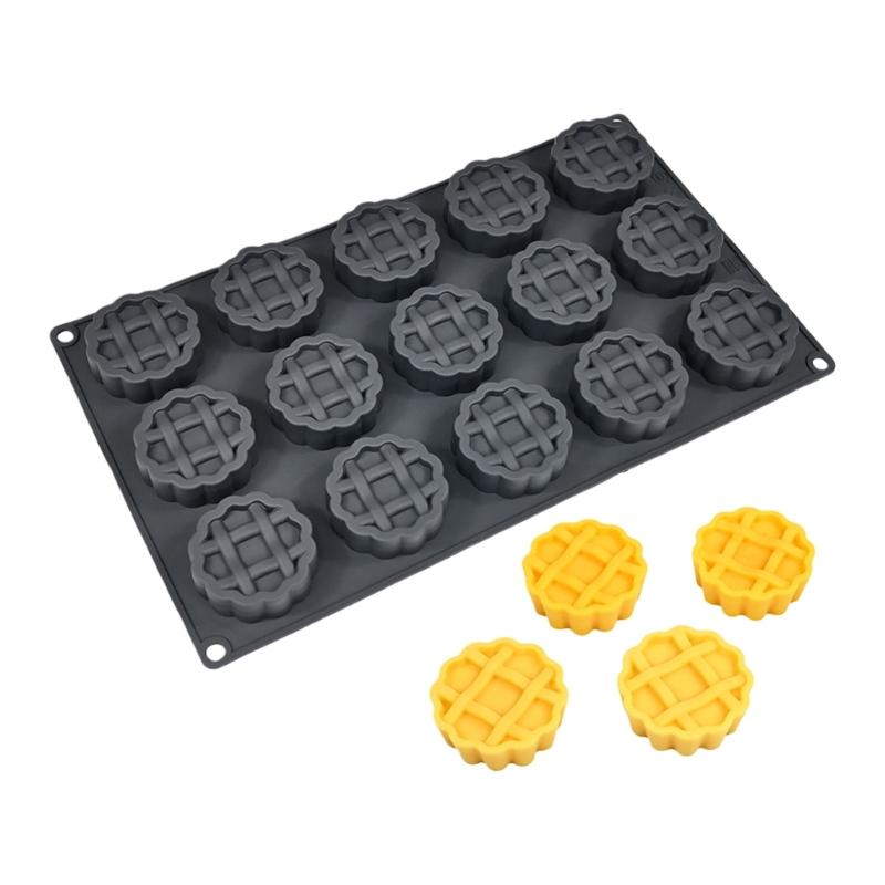 Stampi per dolci in silicone per uso alimentare Realizzano 15 Waffle Rotondi Cioccolatini E Biscotti Articoli Multiuso per la Cottura